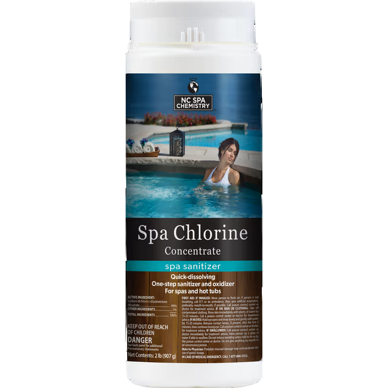 Natural Chemistry Spa Granular Chlorine Concentrate, 2 lb Bottle | 14221NCM