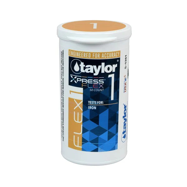 Taylor Flex 1 Strips for Iron Testing Refill for Xpress Flex System, 50 count | S-1361