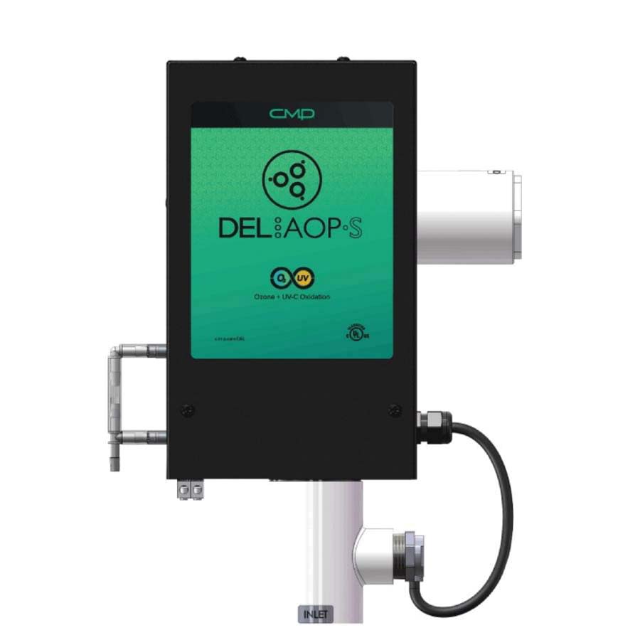 Del Ozone DEL AOP S, 25,000 gallons, 110/240VAC, 20 GPM, Inlet and Outlet 3/4" PVC Socket | SEC-50-01