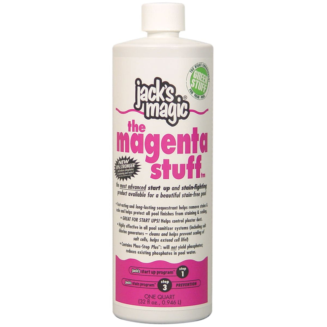 Jacks Magic Magenta Stuff Metal Remover, 32 oz Bottle, 12/Case | PMAGENTA032