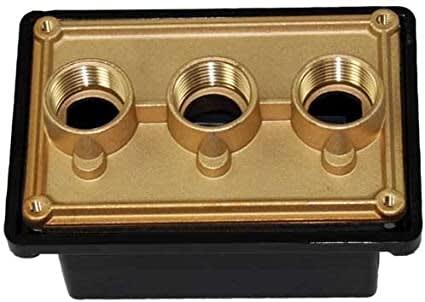 Pentair Junction Box Brass Base w/ Polycarbonate Cover - 3/4 in. x 1 in. x 3/4 in. ports | 78310700