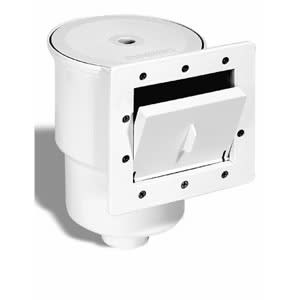Swimline ABS Standard Thru-Wall Skimmer, Square, White |8940