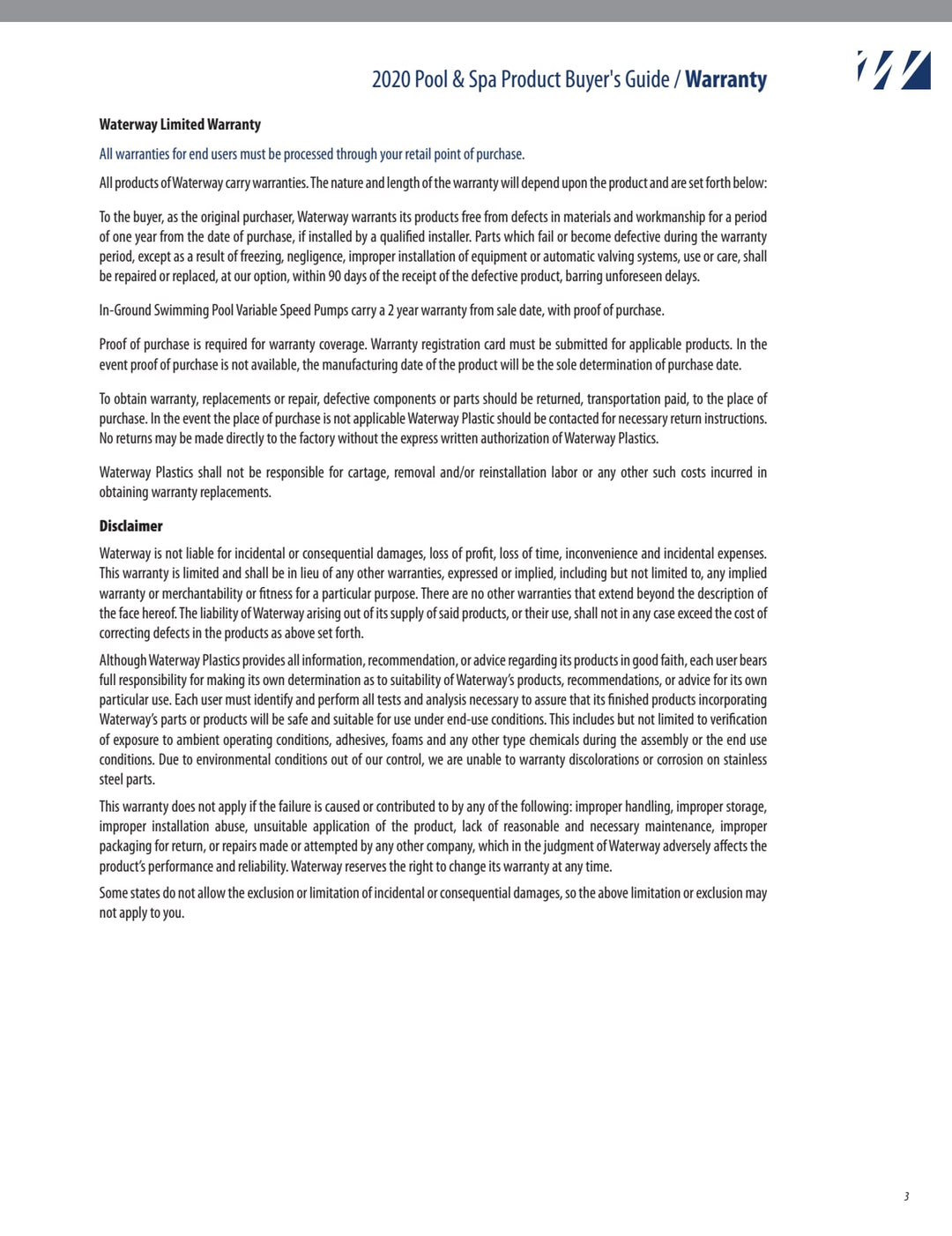 Waterway Crystal Water Tank Body w/ Labels | 550-4407