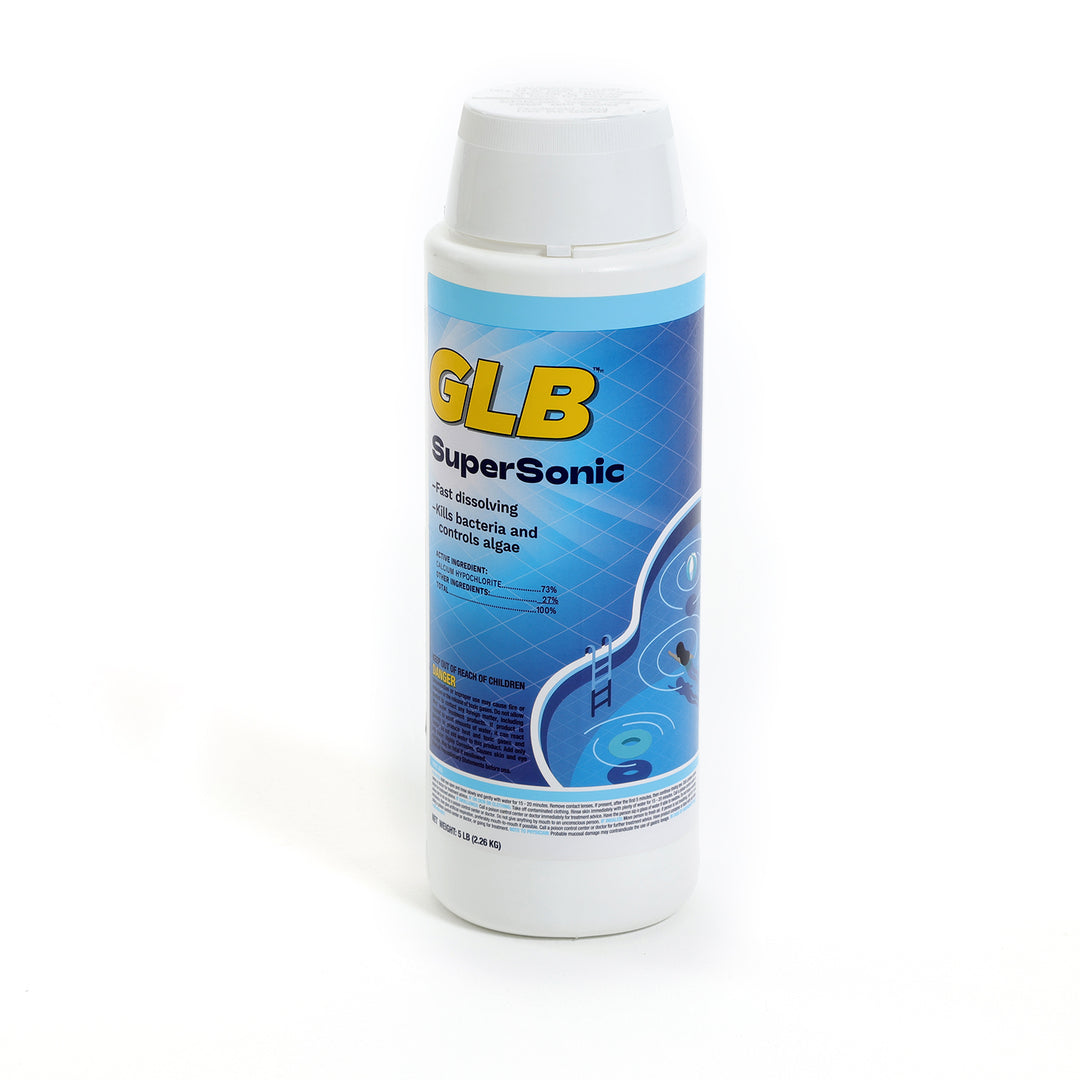 GLB Supersonic 73% Cal Hypo Chlorine Granular Shock, 5 lb Bottle | 71450A