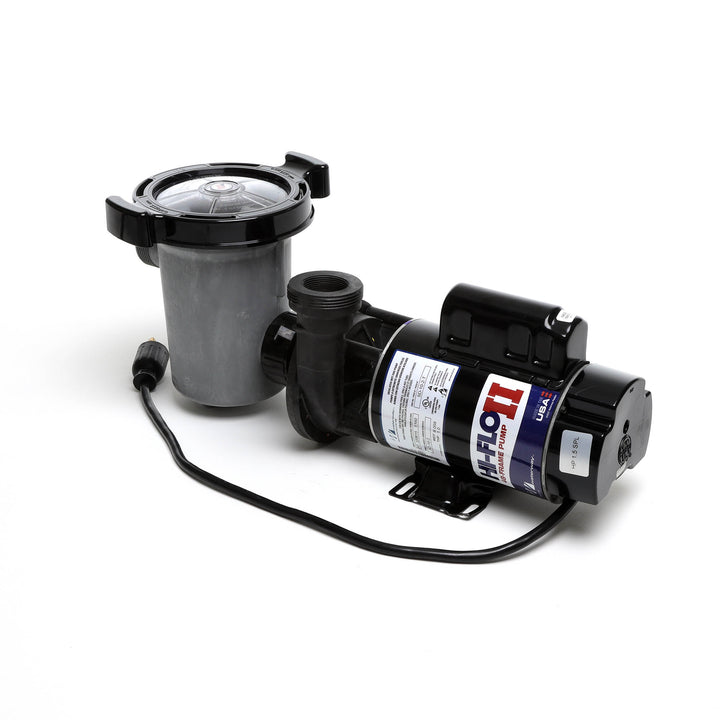 Waterway 2 HP Hi-Flo 2 Dual-Speed Above Ground Pump - 115V Twist-Lock Cord  | SD-10-2-T