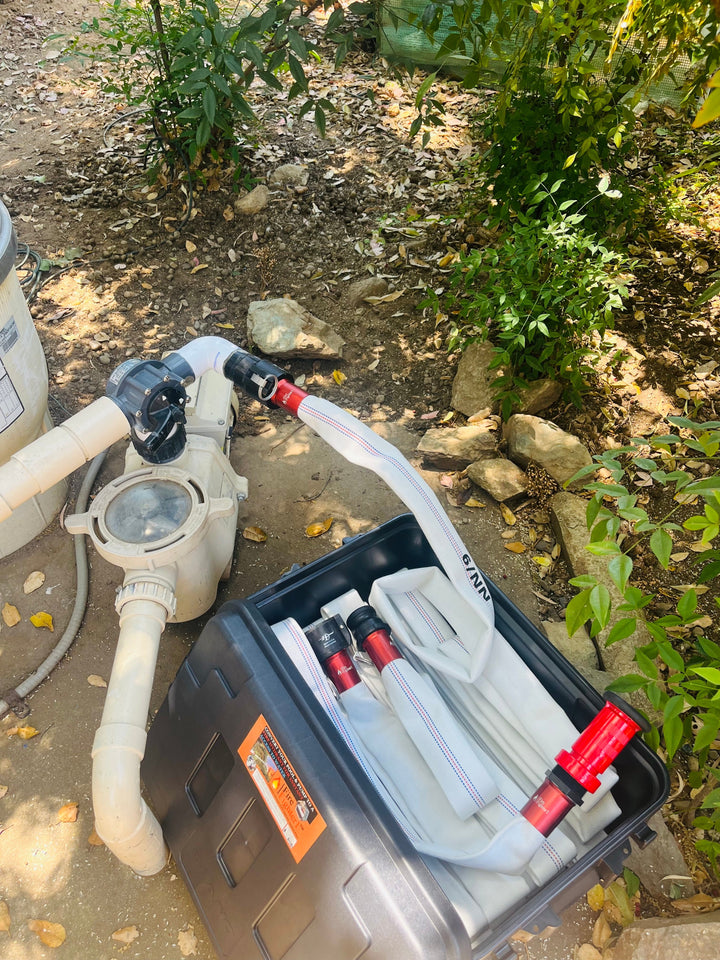 100ft FireFighter1™ Fire Hose - 50ft Primary Hose w/ 50ft Extension