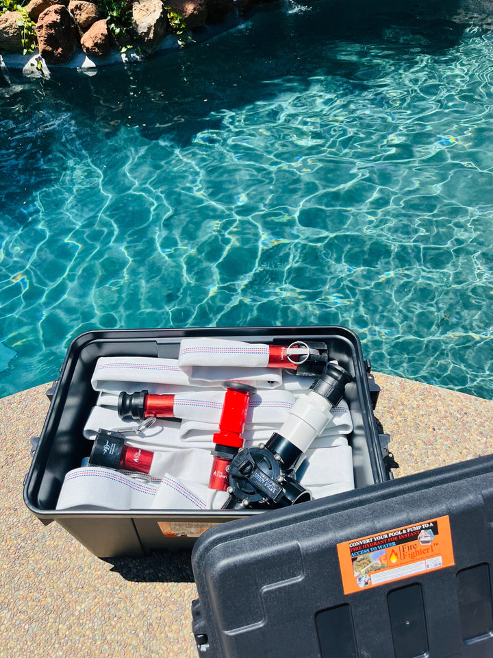 100ft FireFighter1™ Fire Hose - 50ft Primary Hose w/ 50ft Extension