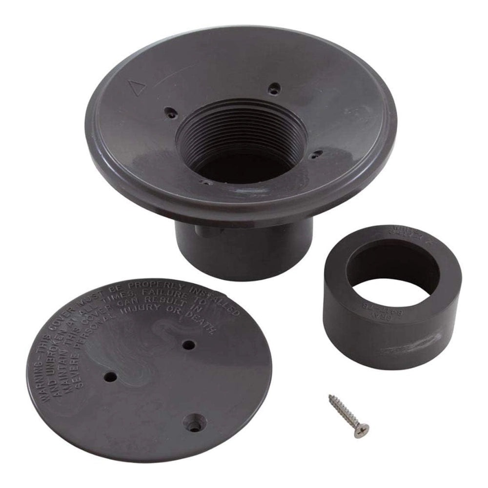 Pentair SwimQuip Slip with 1.5" Slip Bushing Floor Inlet Fitting, 2" Gray | 08417-0100