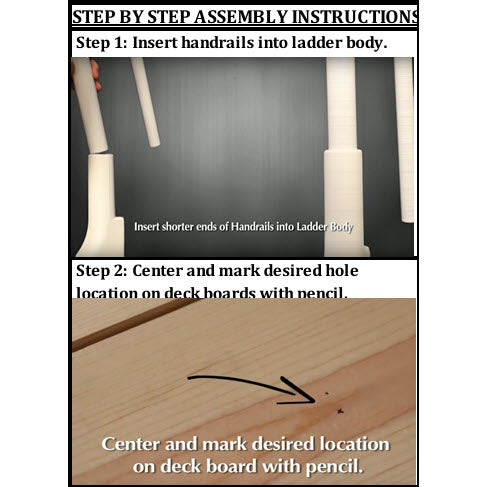 Main Access Easy Incline Deck Ladder, White | 200200