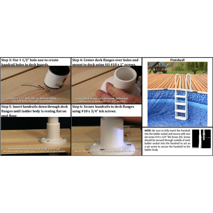 Main Access Easy Incline Deck Ladder, White | 200200