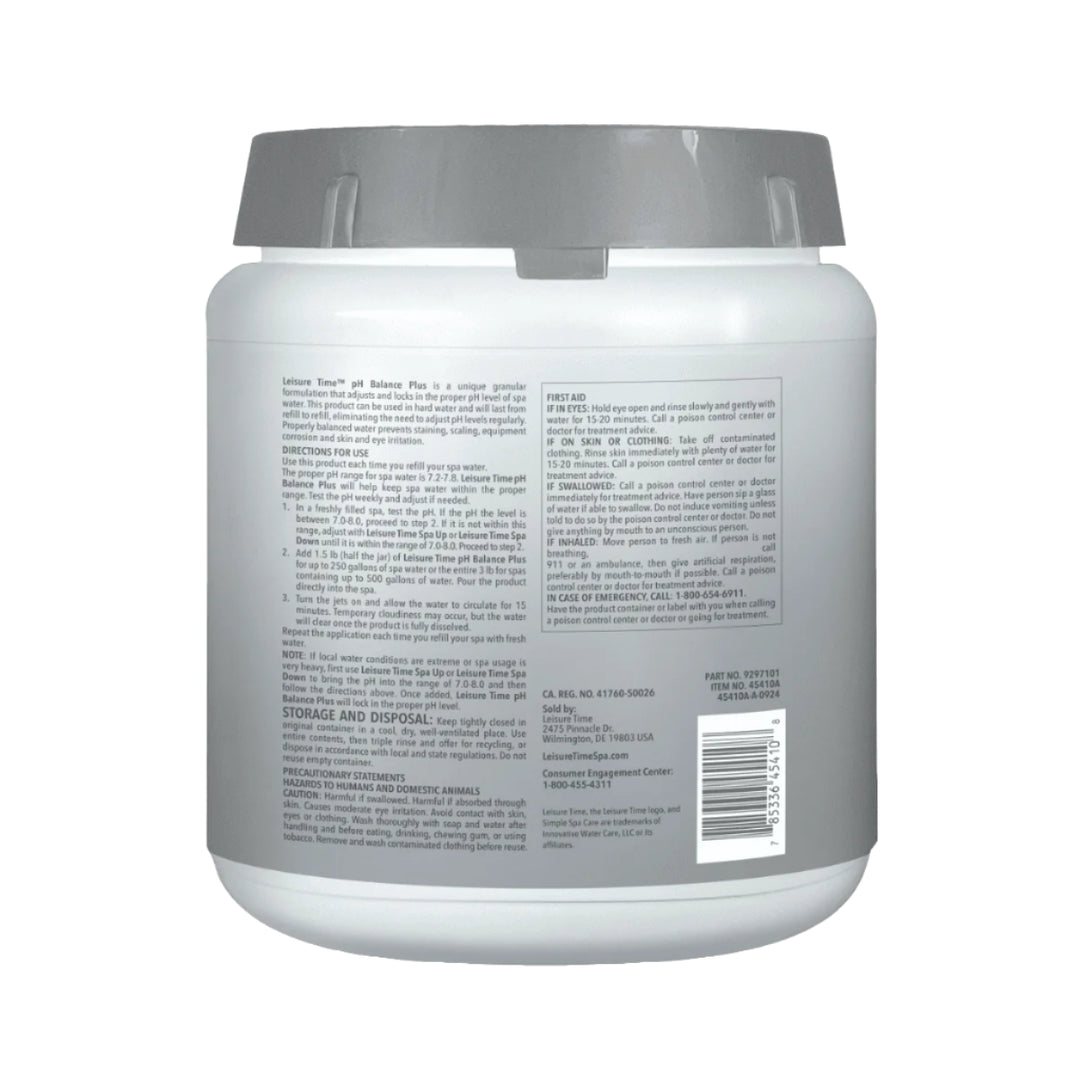 Leisure Time Spa pH Balancer, 3 lb Bottle | LT28 | 45410A