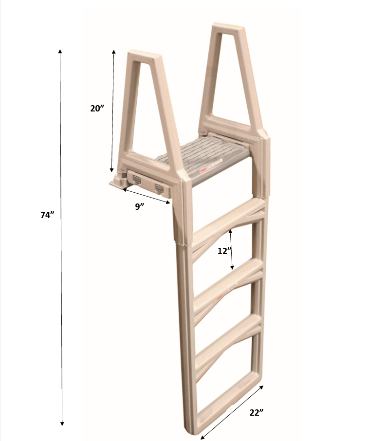 Confer Economy In-Pool Ladder for 48-56" A/G Pools, Warm Gray | 635-52X