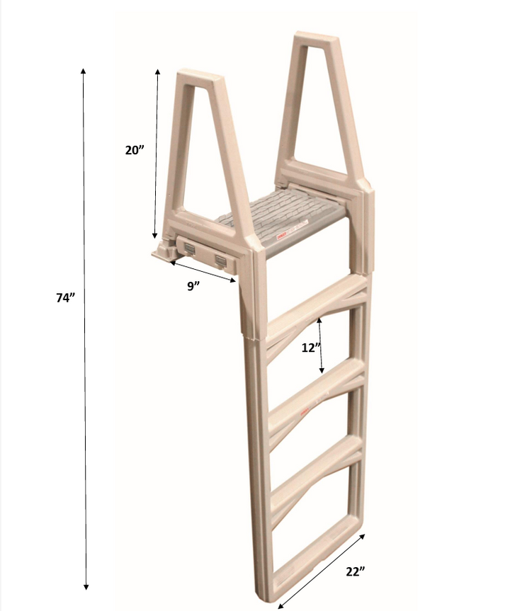 Confer Economy In-Pool Ladder for 48-56" A/G Pools, Warm Gray | 635-52X