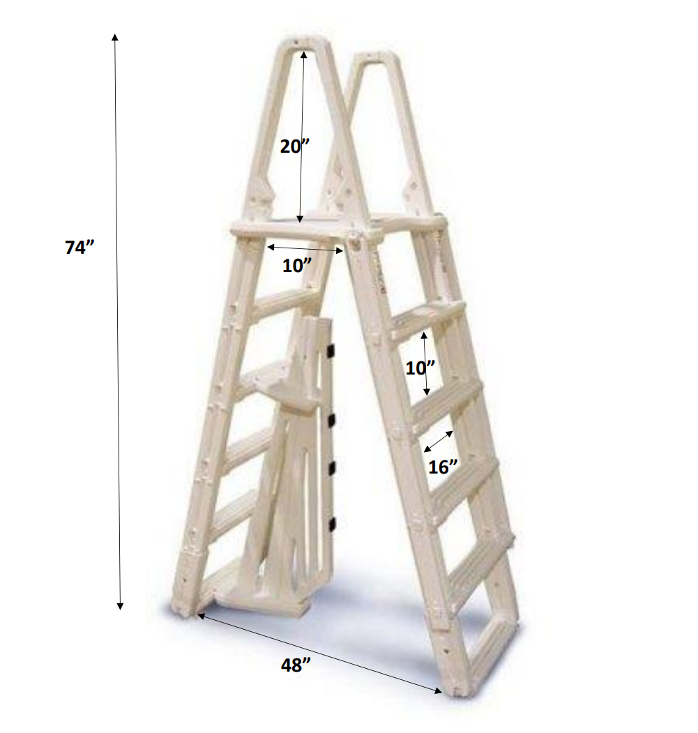 Confer Evolution A-Frame Ladder, Warm Gray | 7100X
