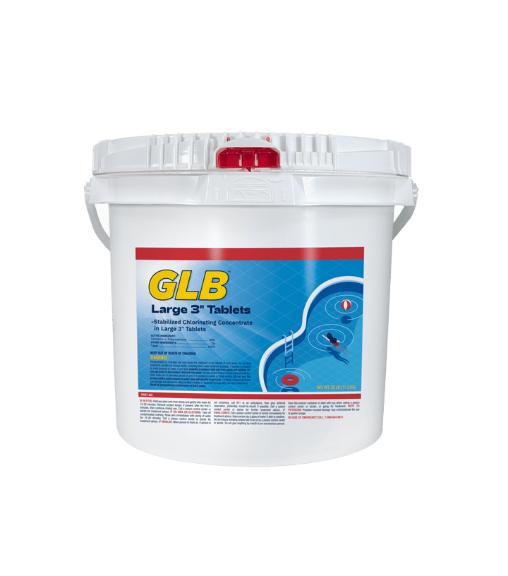 GLB Large 3" Chlorine Tablets 4 lb Pail | 71228A
