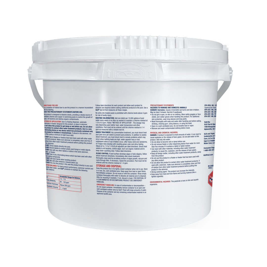 GLB Triple Tab Chlorinating Tablets, 10 LB | 71445A