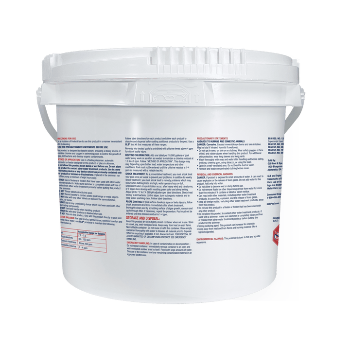 GLB Triple Tab Chlorinating Tablets, 10 LB | 71445A