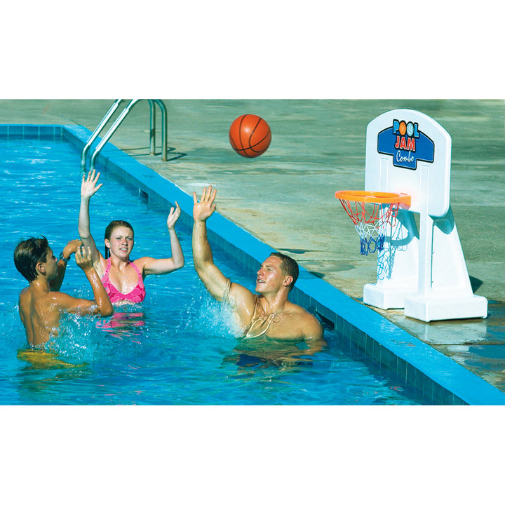 Swimline Pool Jam Volleyball & Basketball Combo for In-Ground Pools | 9190