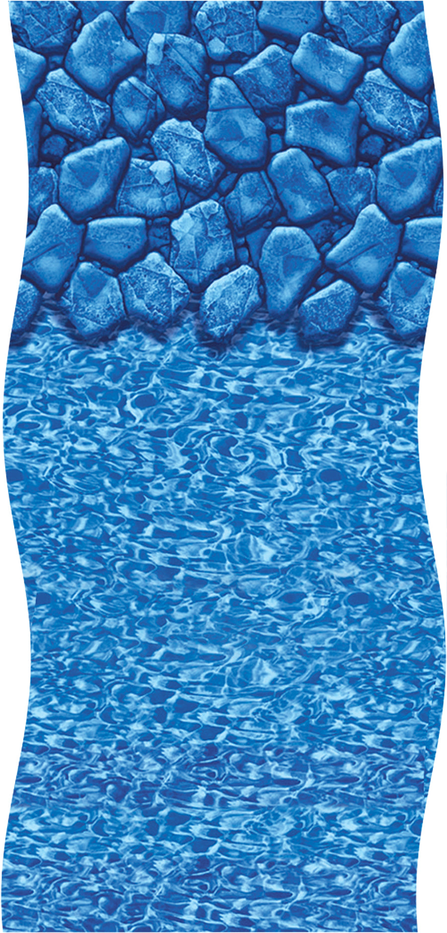 Swimline Round Boulder Swirl UniBead™/Hung Above Ground Pool Liner for 52-54" Height Pools, 25 mil