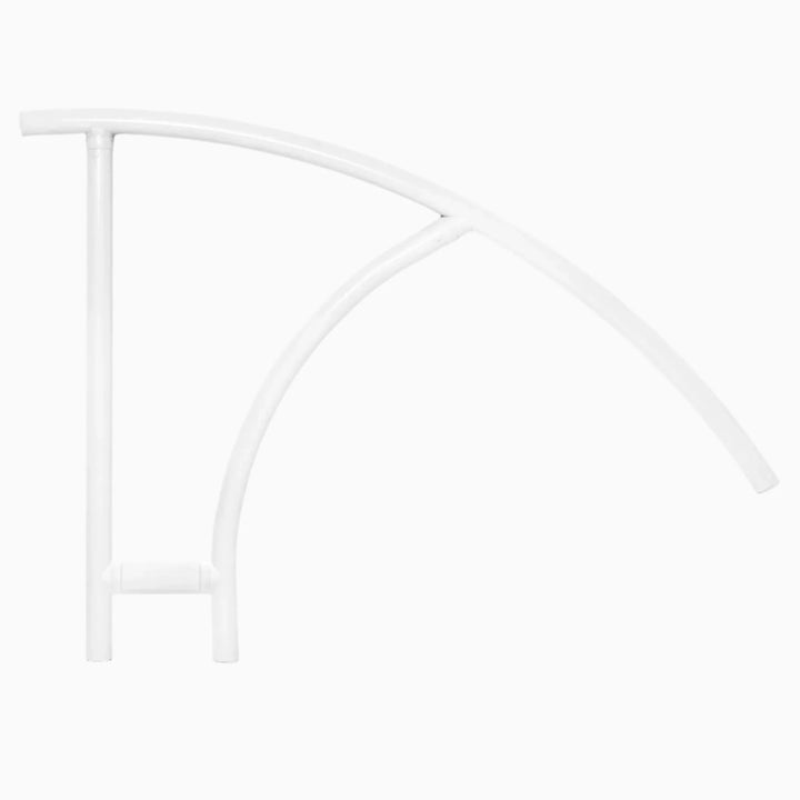 Saftron Triton Series Return-to-Deck Handrail Cross-Braced 49" x 36", in White | CBTRTD-144-W