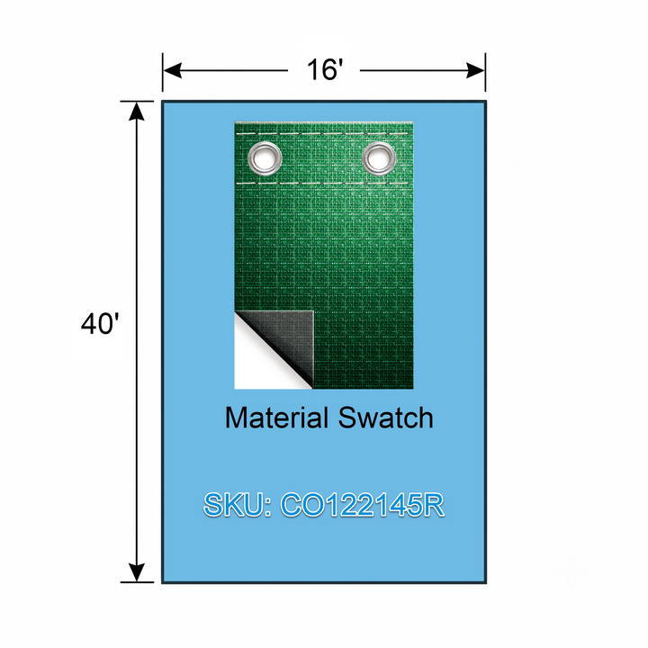 Swimline Supreme Guard Rectangular In Ground Winter Pool Cover with 5&