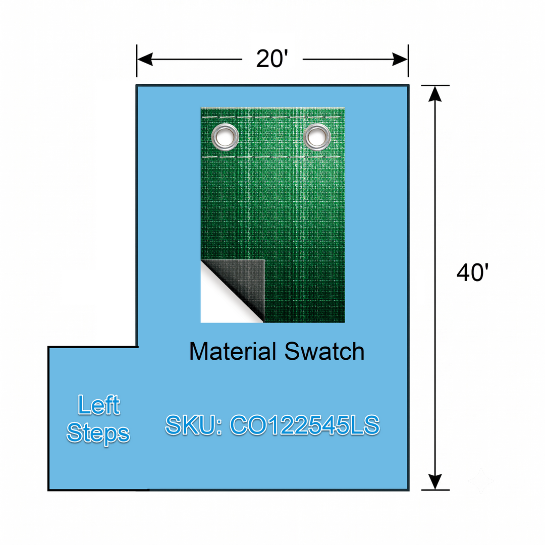Swimline Supreme Guard Rectangular In Ground Winter Pool Cover with 5&