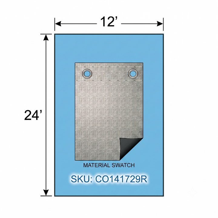 Swimline Silver King Rectangular In Ground Winter Pool Covers, Green/Black, 15 Year Warranty