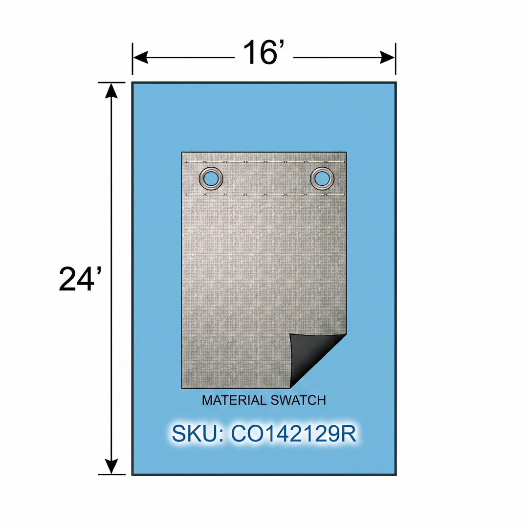Swimline Silver King Rectangular In Ground Winter Pool Covers, Green/Black, 15 Year Warranty