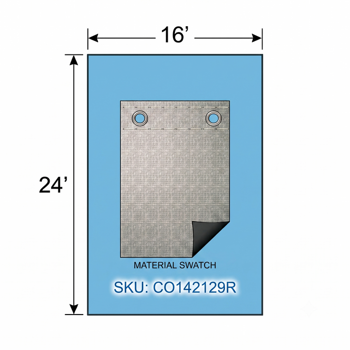 Swimline Silver King Rectangular In Ground Winter Pool Covers, Green/Black, 15 Year Warranty