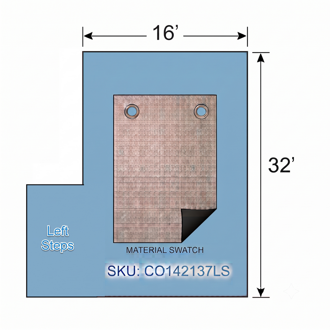 Swimline Silver King Rectangular In Ground Winter Pool Covers, Green/Black, 15 Year Warranty