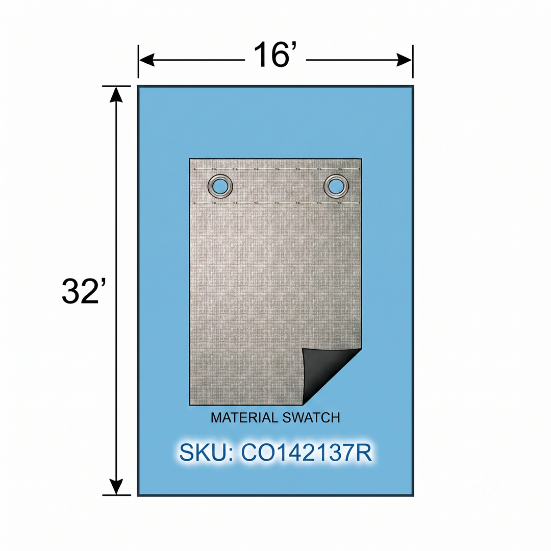 Swimline Silver King Rectangular In Ground Winter Pool Covers, Green/Black, 15 Year Warranty
