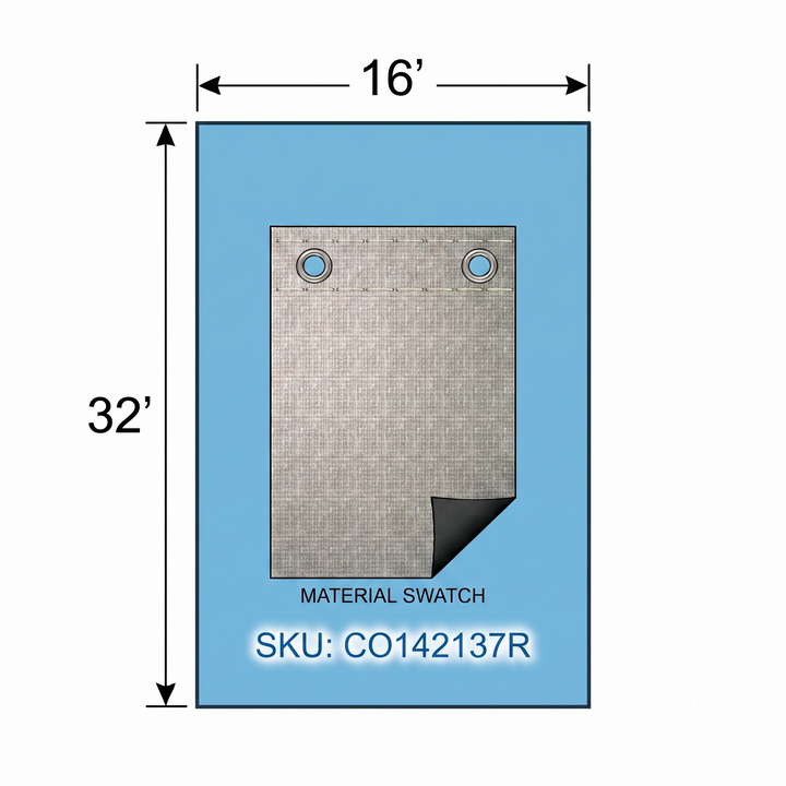 Swimline Silver King Rectangular In Ground Winter Pool Covers, Green/Black, 15 Year Warranty