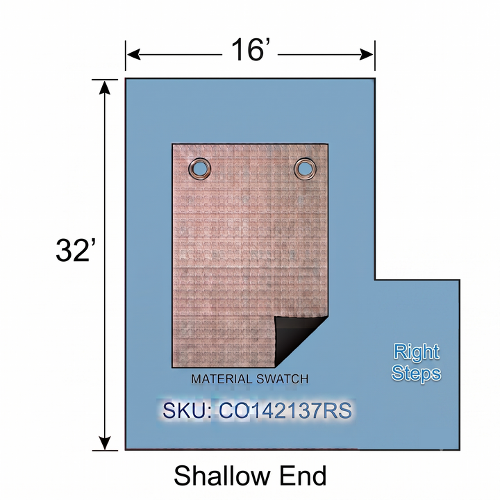 Swimline Silver King Rectangular In Ground Winter Pool Covers, Green/Black, 15 Year Warranty