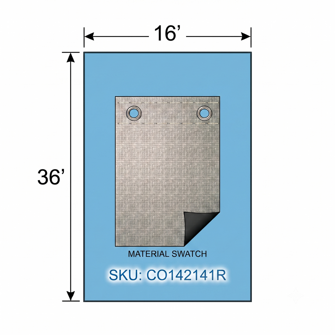 Swimline Silver King Rectangular In Ground Winter Pool Covers, Green/Black, 15 Year Warranty