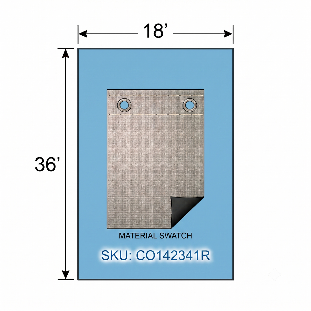 Swimline Silver King Rectangular In Ground Winter Pool Covers, Green/Black, 15 Year Warranty