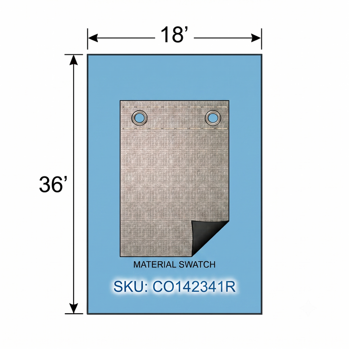 Swimline Silver King Rectangular In Ground Winter Pool Covers, Green/Black, 15 Year Warranty