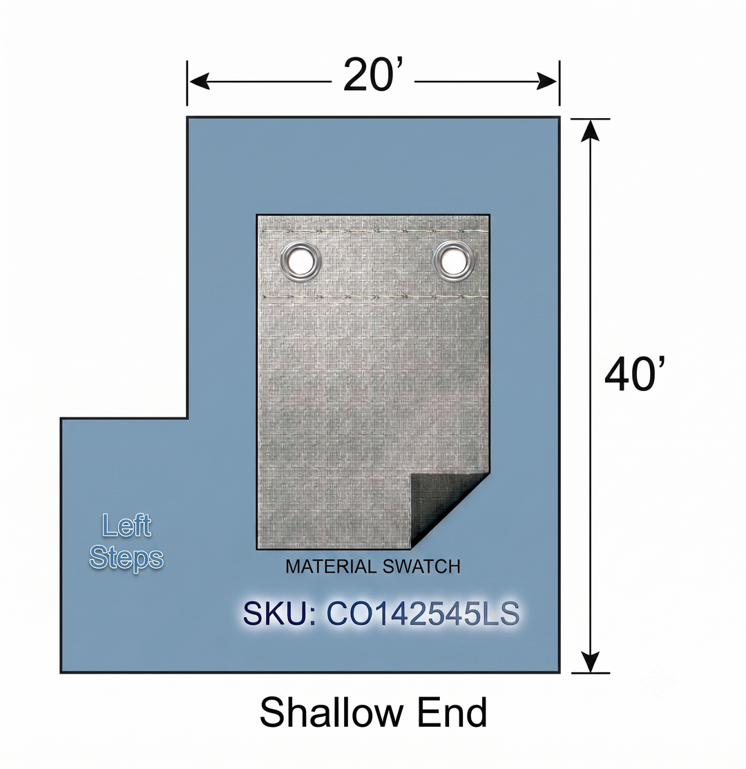 Swimline Silver King Rectangular In Ground Winter Pool Covers, Green/Black, 15 Year Warranty