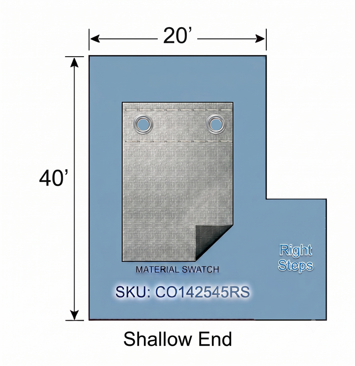 Swimline Silver King Rectangular In Ground Winter Pool Covers, Green/Black, 15 Year Warranty