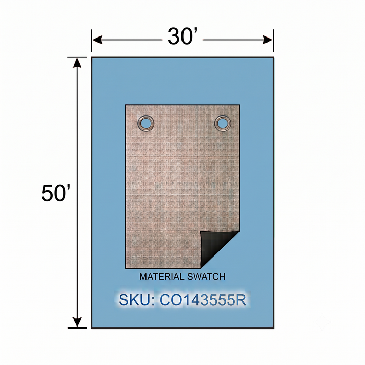 Swimline Silver King Rectangular In Ground Winter Pool Covers, Green/Black, 15 Year Warranty