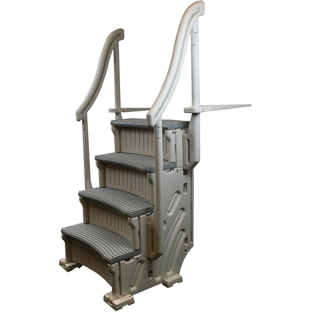 Confer Curve Base In-Pool 4 Step for A/G Pool, Beige | CCX-AG