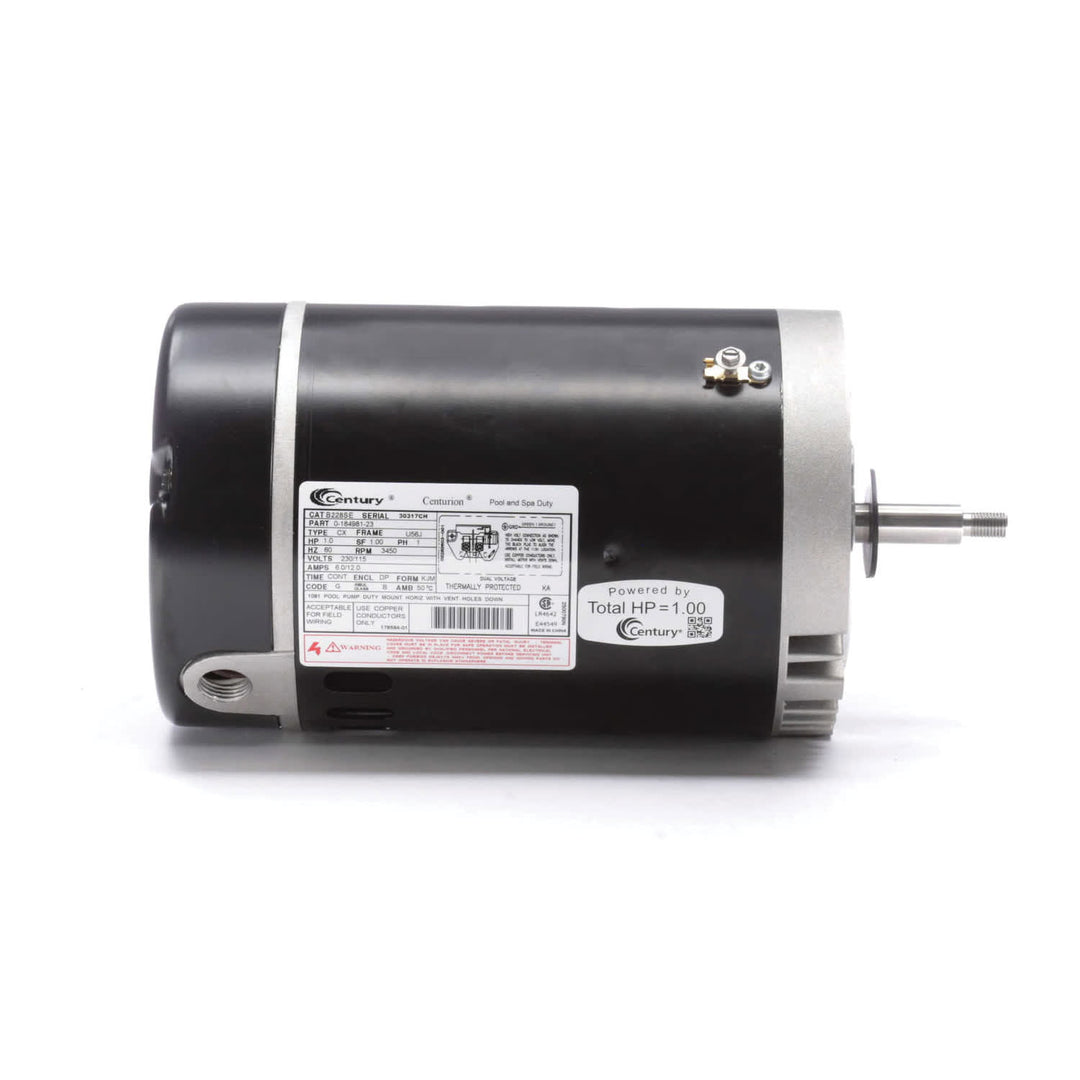 Century Pool Pump Motor 1HP 1-Speed 1 Phase 60Hz 230/115V 56J Frame | B228SE