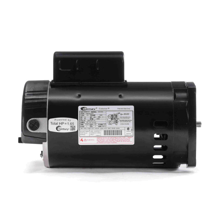 Century Pool Pump Motor 1HP 1-Speed 1 Phase 60Hz 208-230/115V 56Y Frame | B2841V1