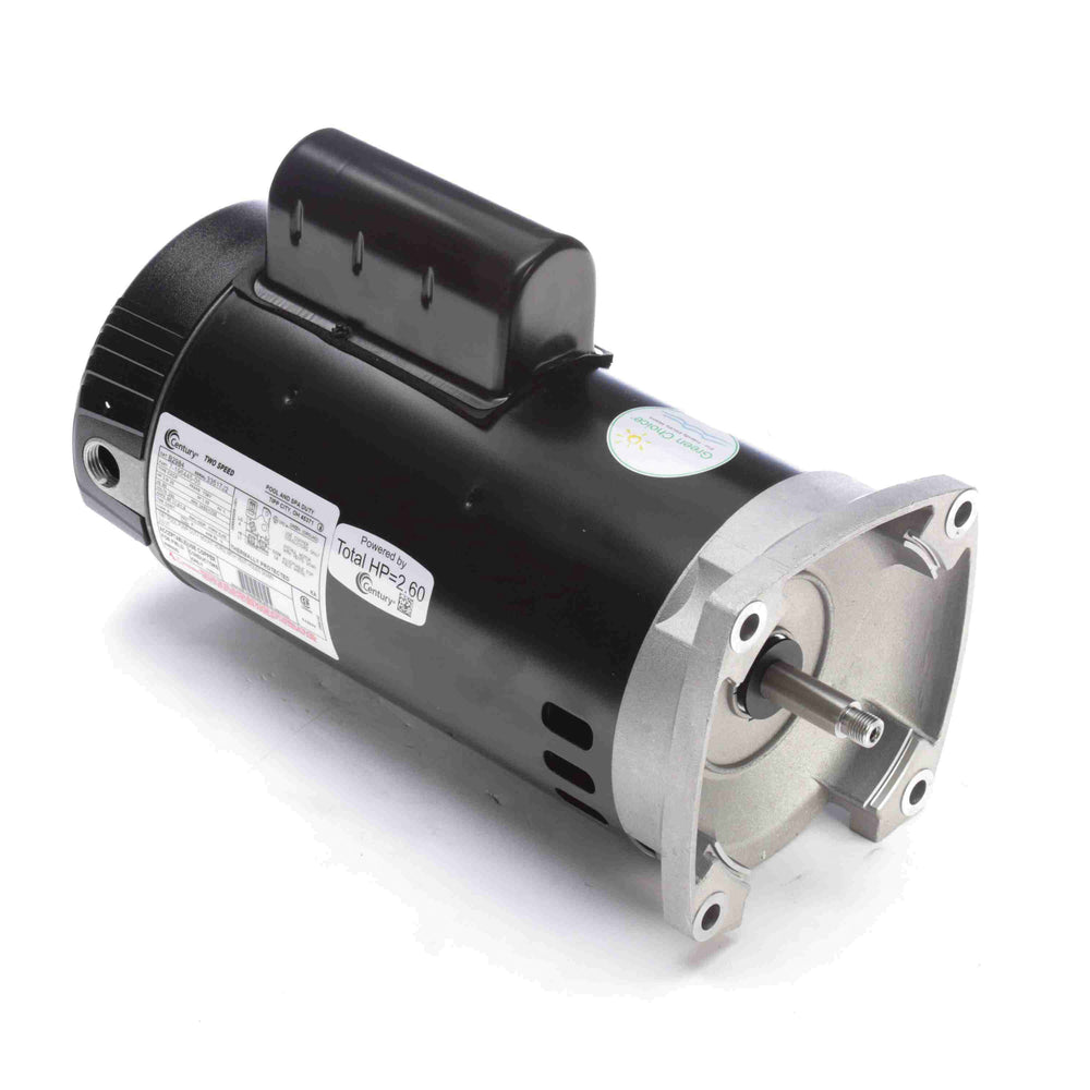 Century Pool Pump Motor 2HP 2-Speed 1 Phase 60Hz 230V 56Y Frame | B2984