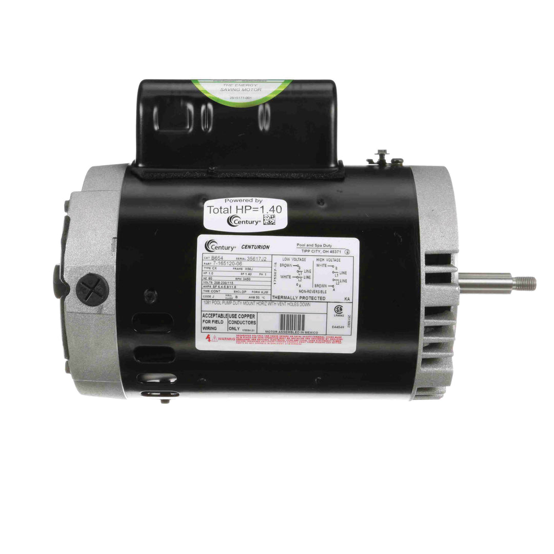 Century Pool Pump Motor 1HP 1 Phase 60Hz 208-230/115V X56J | B654