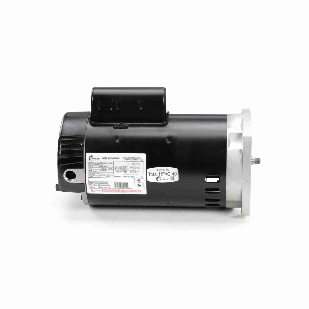 Century Pool Pump Motor 1.5HP 1-Speed 1 Phase 60Hz 230/115V 56Y Frame | HSQ1152