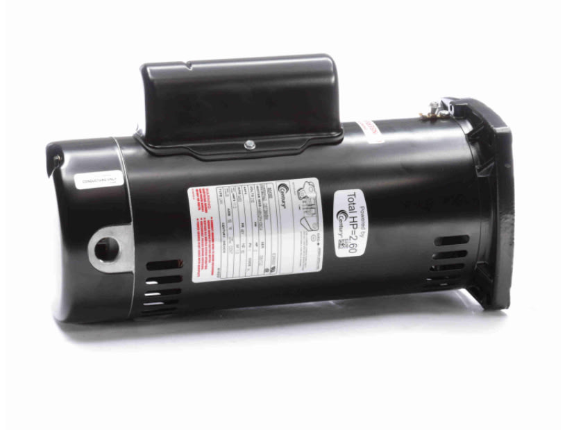 Century Pool Pump Motor Square Flange 2HP 1-Speed 230V 48Y Frame | SQ1202