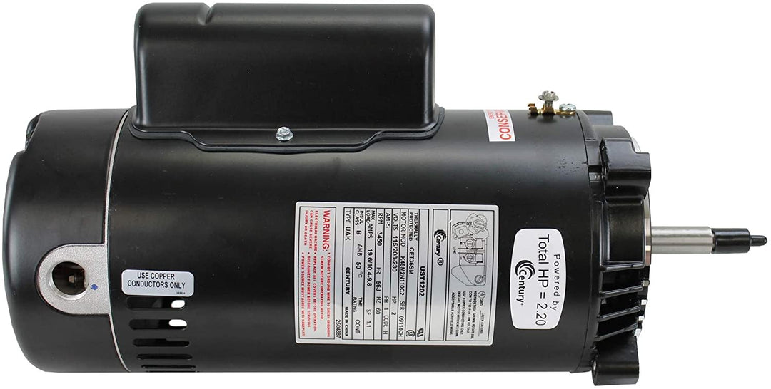 Century Pool Pump Motor Threaded Shaft 2HP 1-Speed 230V 56J Frame | ST1202