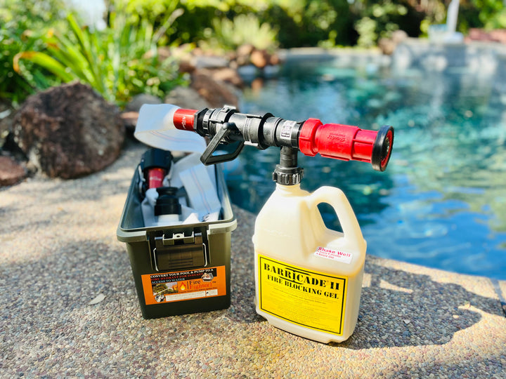 Barricade Fire Gel Concentrate &amp; Scotty FireFighter Applicator Kit