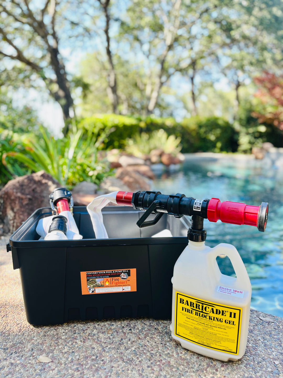 Barricade Fire Gel Concentrate &amp; Scotty FireFighter Applicator Kit