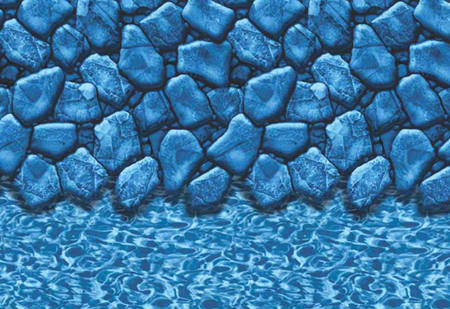 GLI 28' Round Boulder/RiverRock Overlap AG Liner 48"-52" Wall | 05-0028RD-BLD-OL-4852